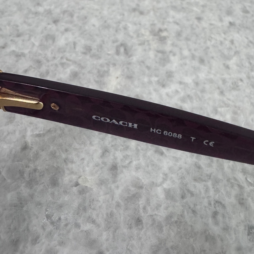 Coach Black Cherry Designer Glasses - Picture 4 of 16
